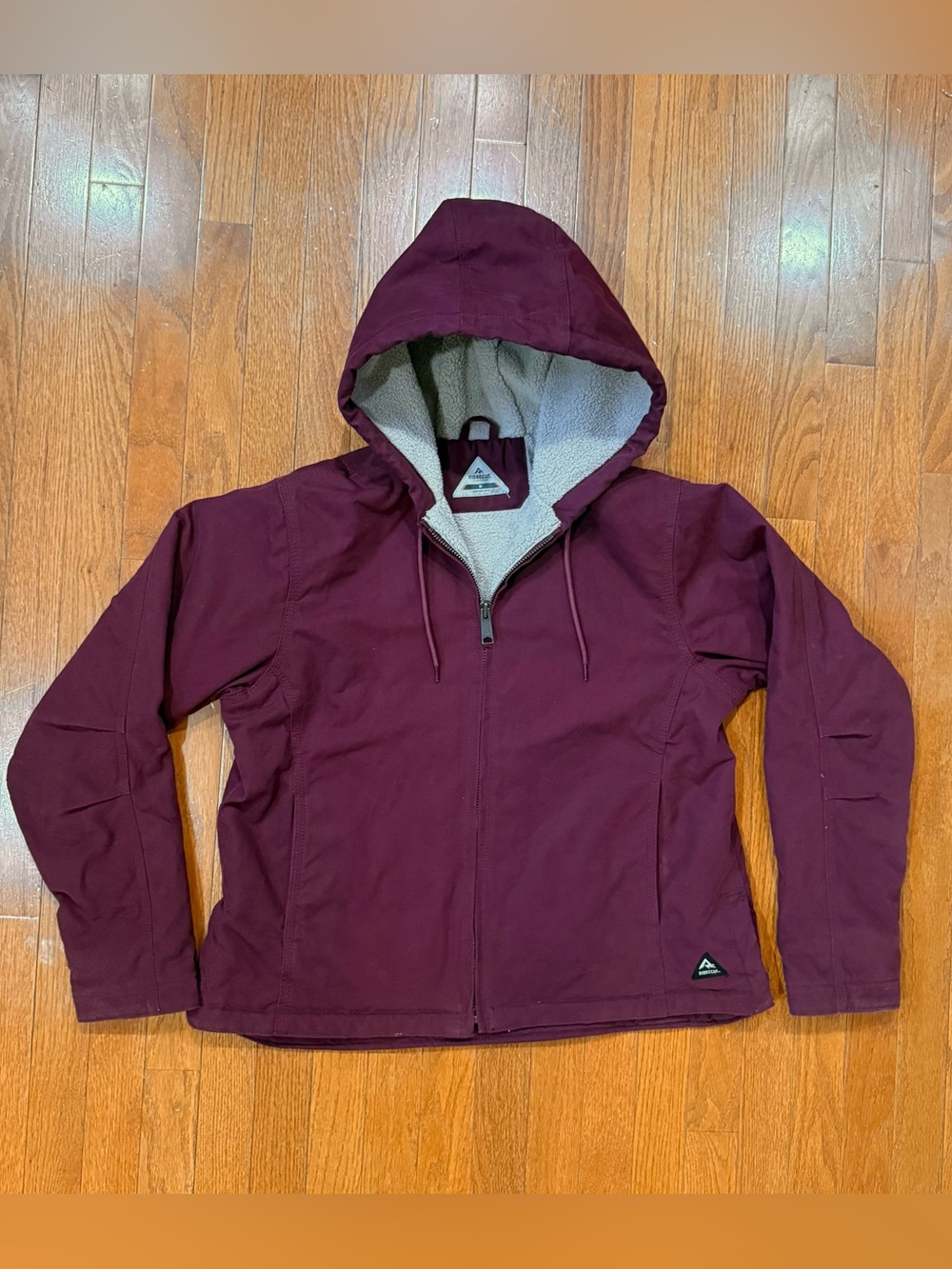 Ridgecut Toughwear Women's Medium Sherpa Lined Hooded Duck Canvas Work Jacket